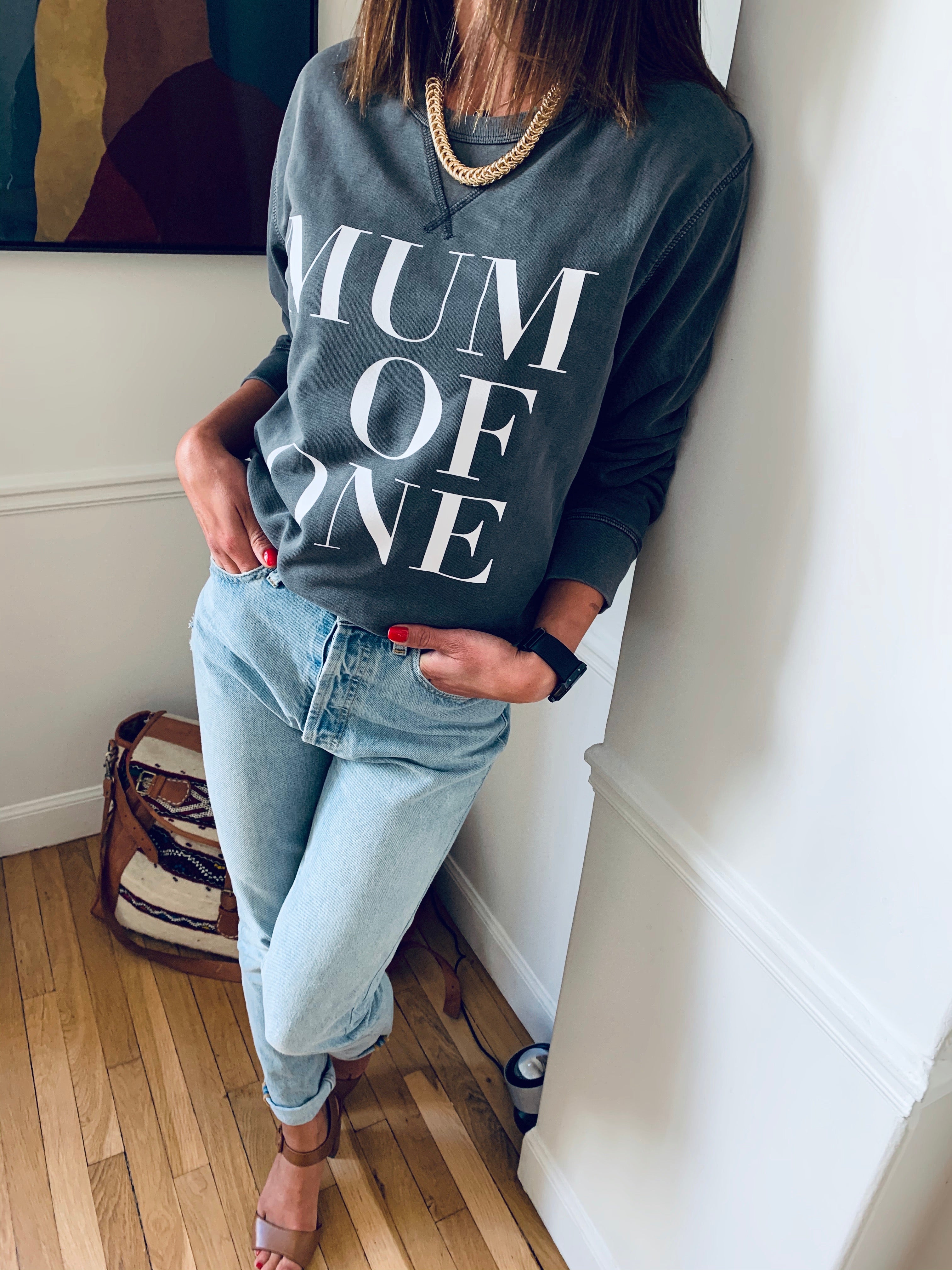 MUM OF VINTAGE ANTHRACITE SWEATSHIRT