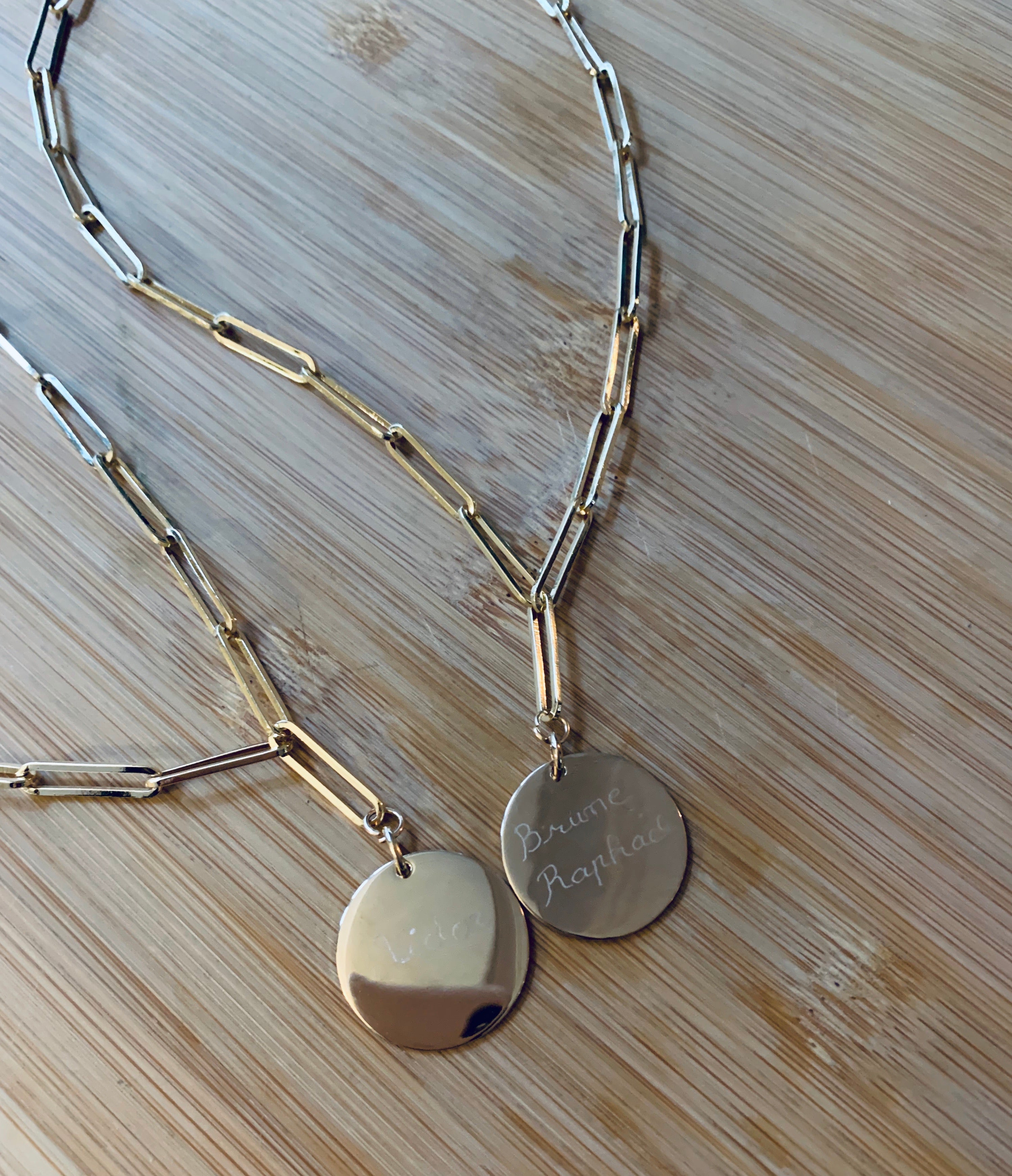 CUSTOMIZABLE  MEDAL NECKLACE