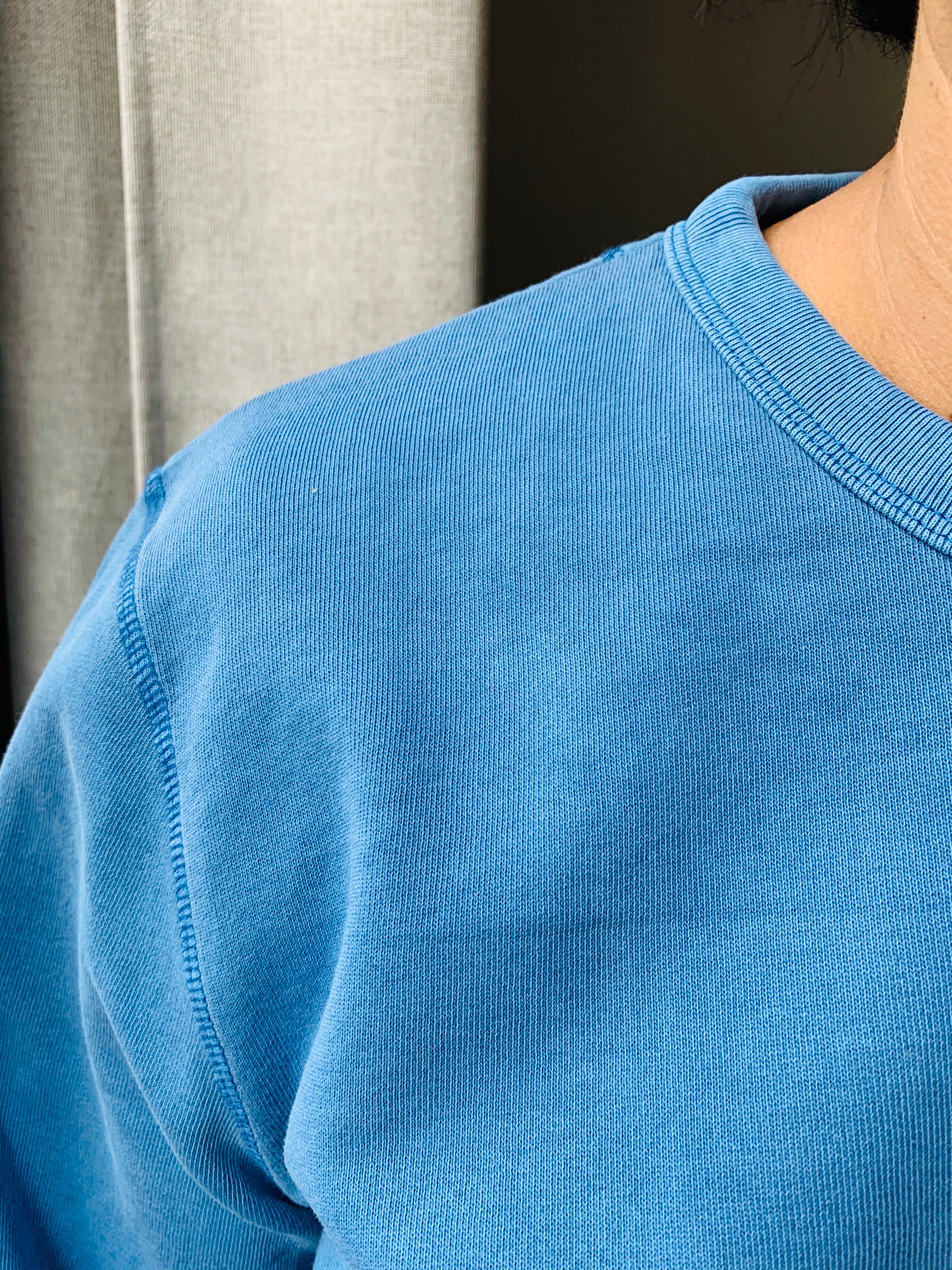 SWEAT SHIRT DAD OF ONE, DAD OF TWO, DAD OF THREE, FOUR... TWINS: VINTAGE BLUE