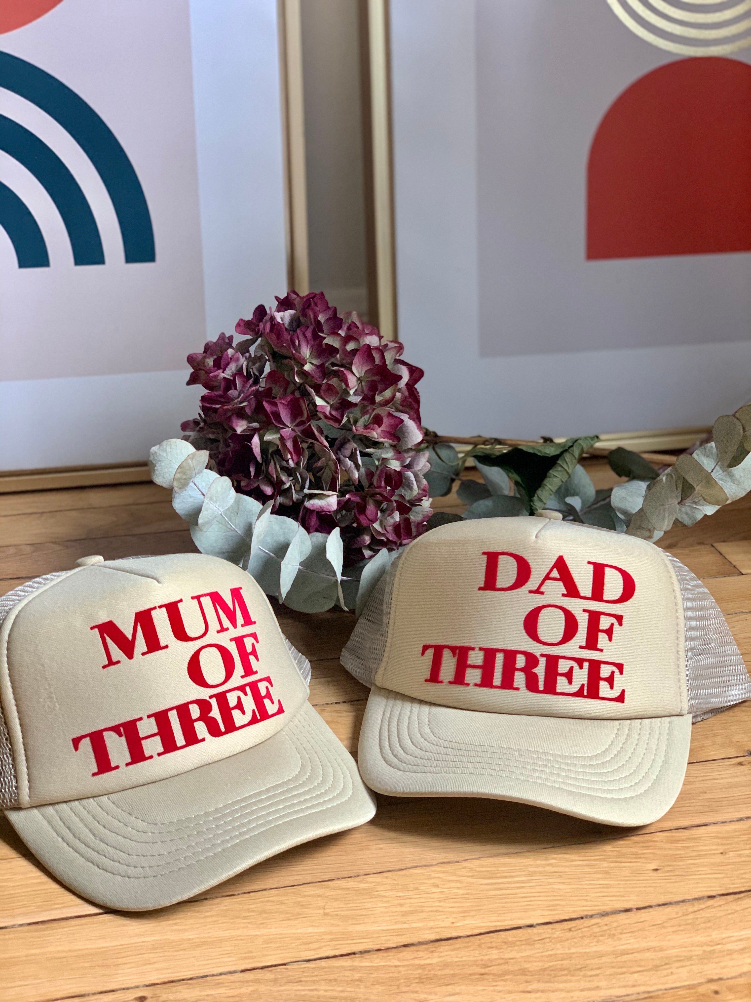 DAD OF CAP - SAND - Available for DAD OF ONE, TWO, THREE...