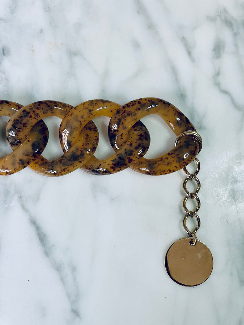 BRACELET CARLOTA ÉCAILLE X MÉDAILLE GRAVÉE