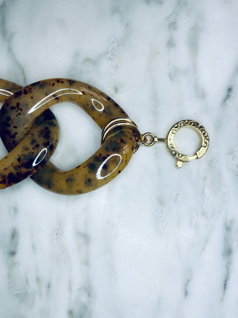 BRACELET CARLOTA ÉCAILLE X MÉDAILLE GRAVÉE