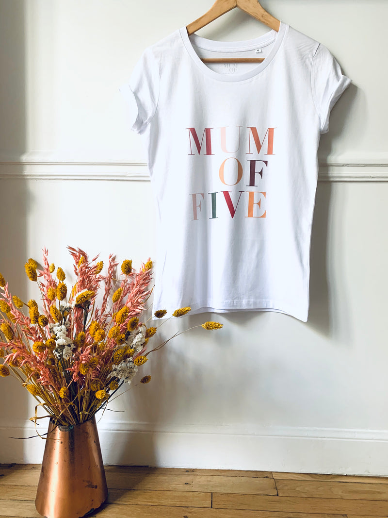 T-SHIRT MUM OF FIVE LIMITED EDITION