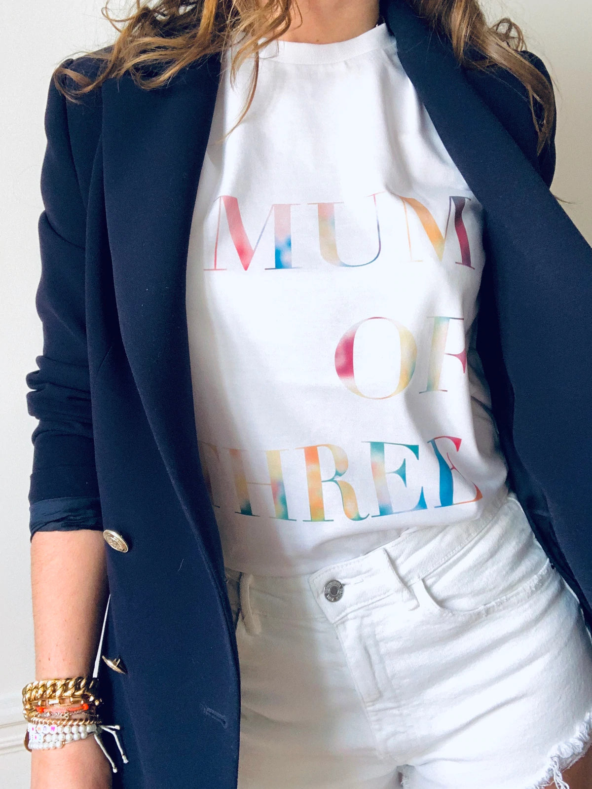 A T shirt MUM OF THREE TIE&DYE