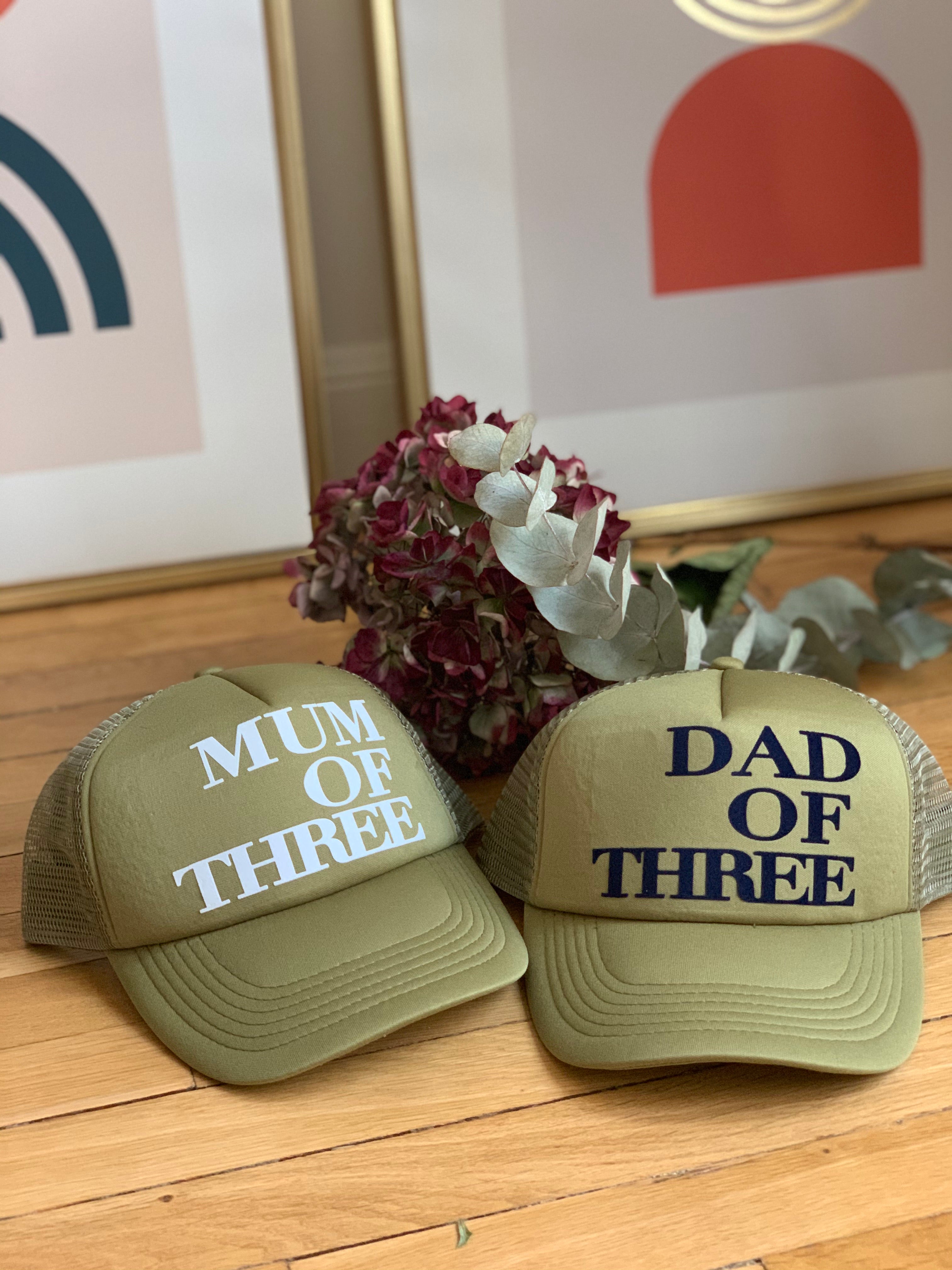 DAD OF CAP - KHAKI - Available for DAD OF ONE, TWO, THREE...