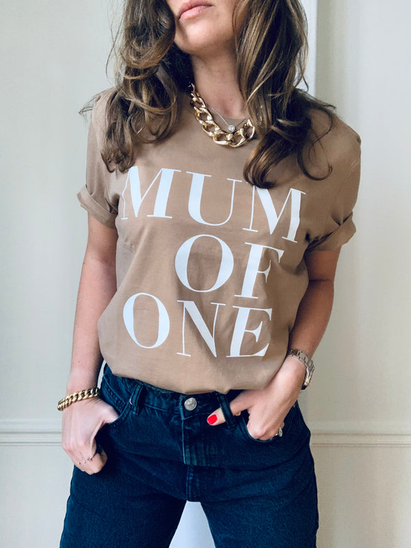 T-SHIRT CANNELLE MUM OF ONE,  TWO, THREE, FOUR...